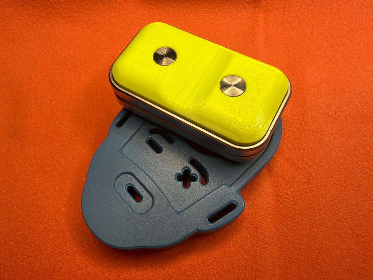 ModBoy - Neon Highlighter - PETG 3DP Top with SS Plates - Ti Collars