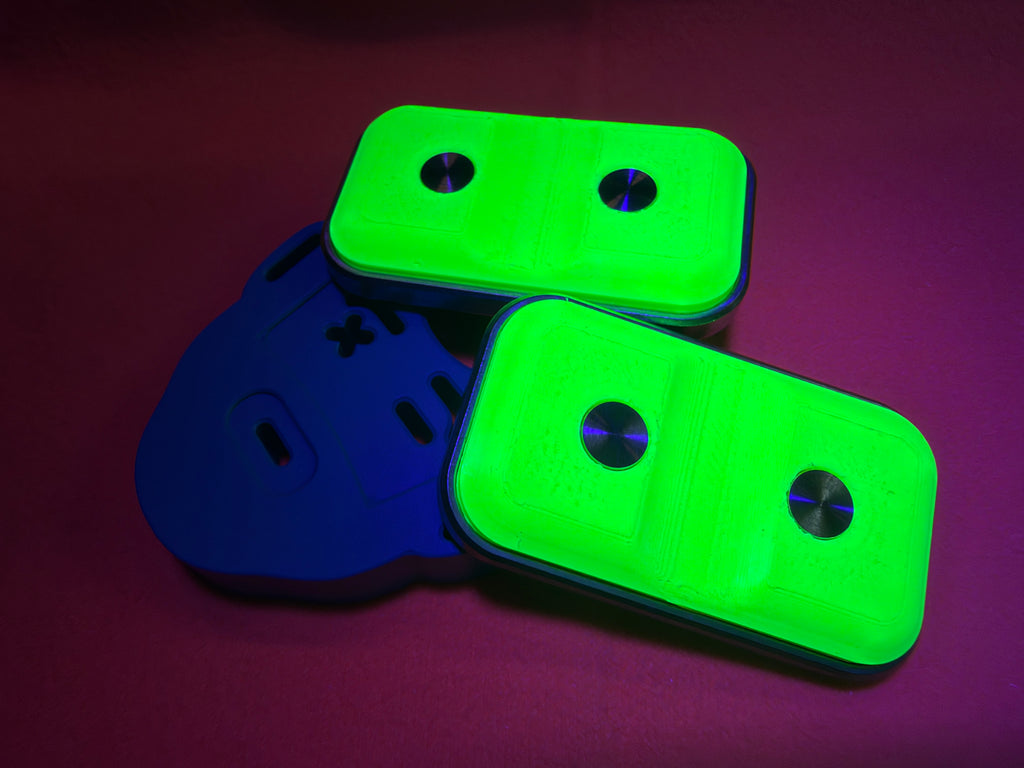 ModBoy - Neon Highlighter - PETG 3DP Top with SS Plates - Ti Collars