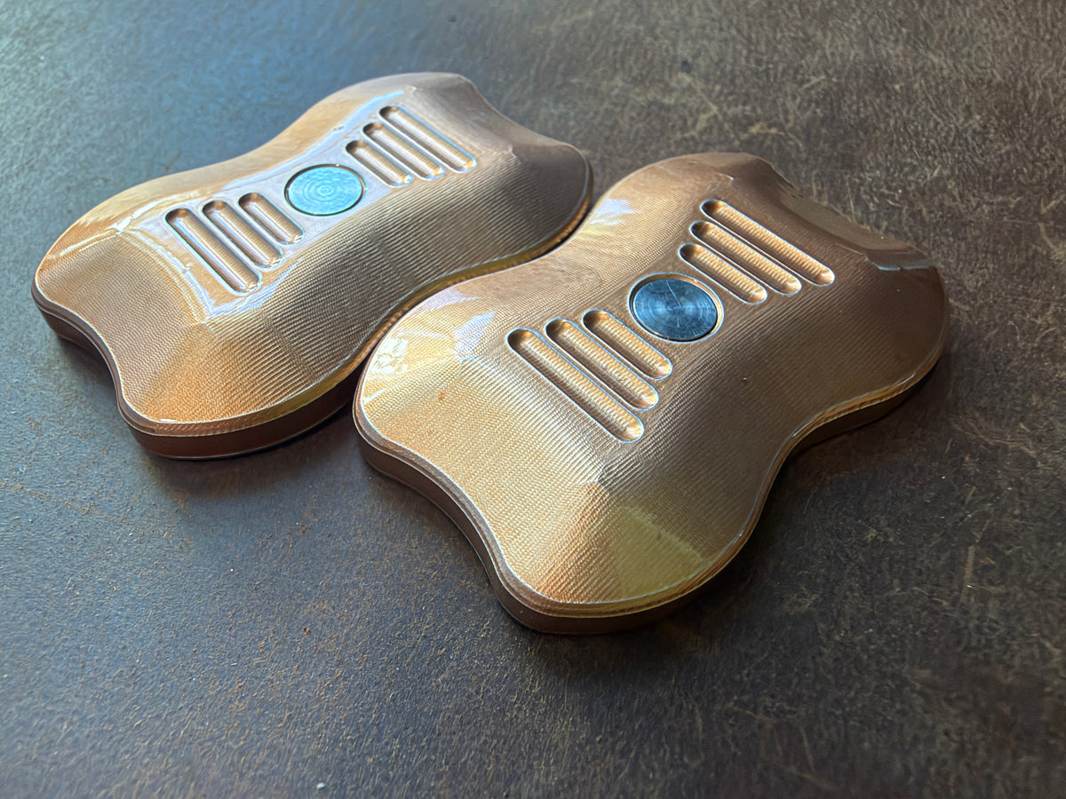 DapperBoy (Aluminum - Orange/Gold Powder Coat) with SS Plates