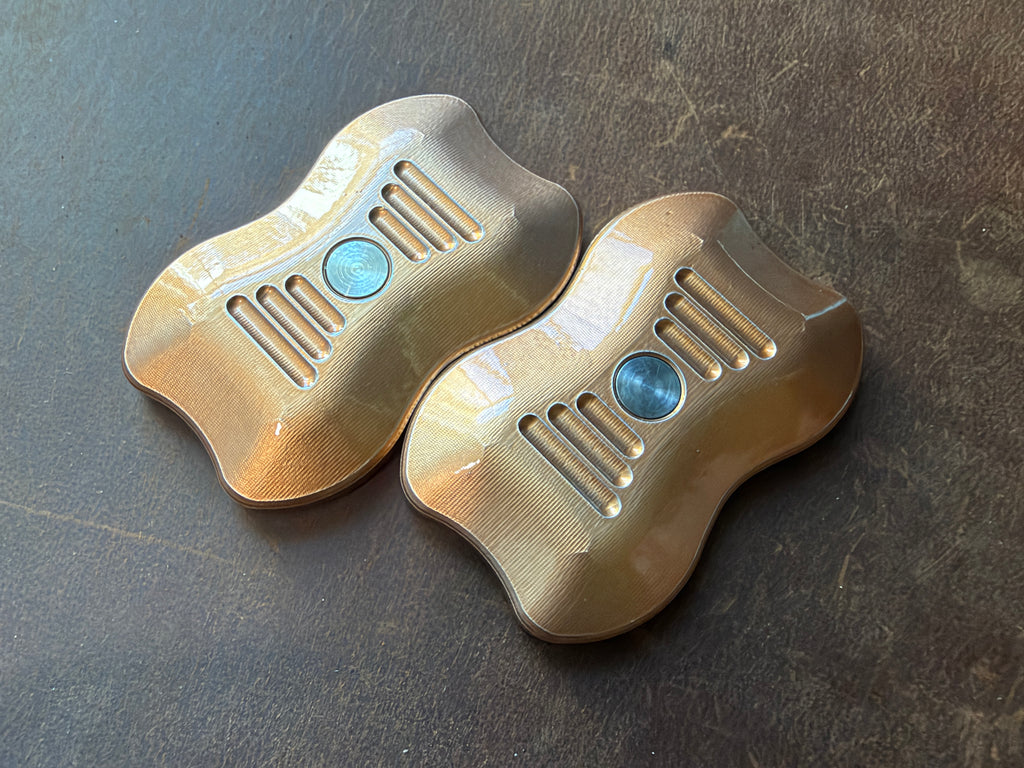 DapperBoy (Aluminum - Orange/Gold Powder Coat) with SS Plates