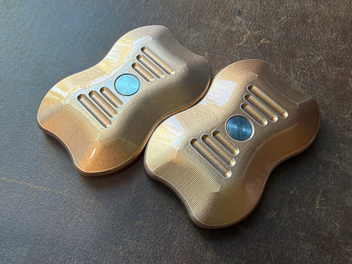 DapperBoy (Aluminum - Orange/Gold Powder Coat) with SS Plates